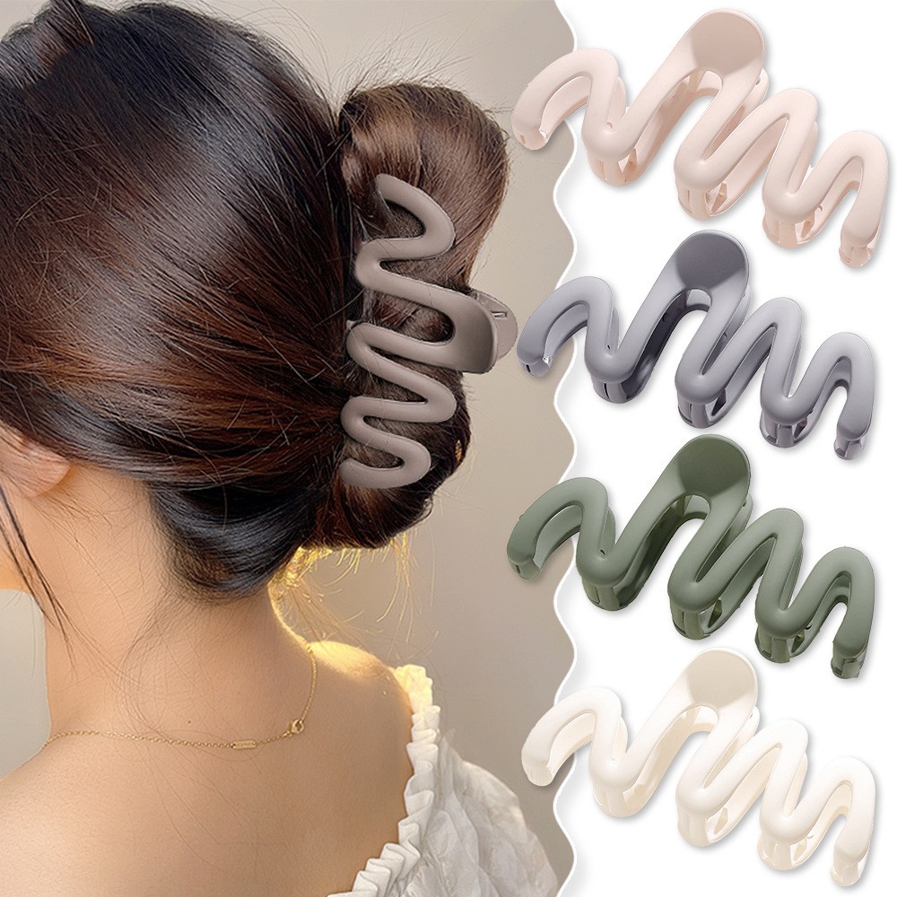 Hair Clip Claw Large - New Fashion Large Frosted Color Geometry