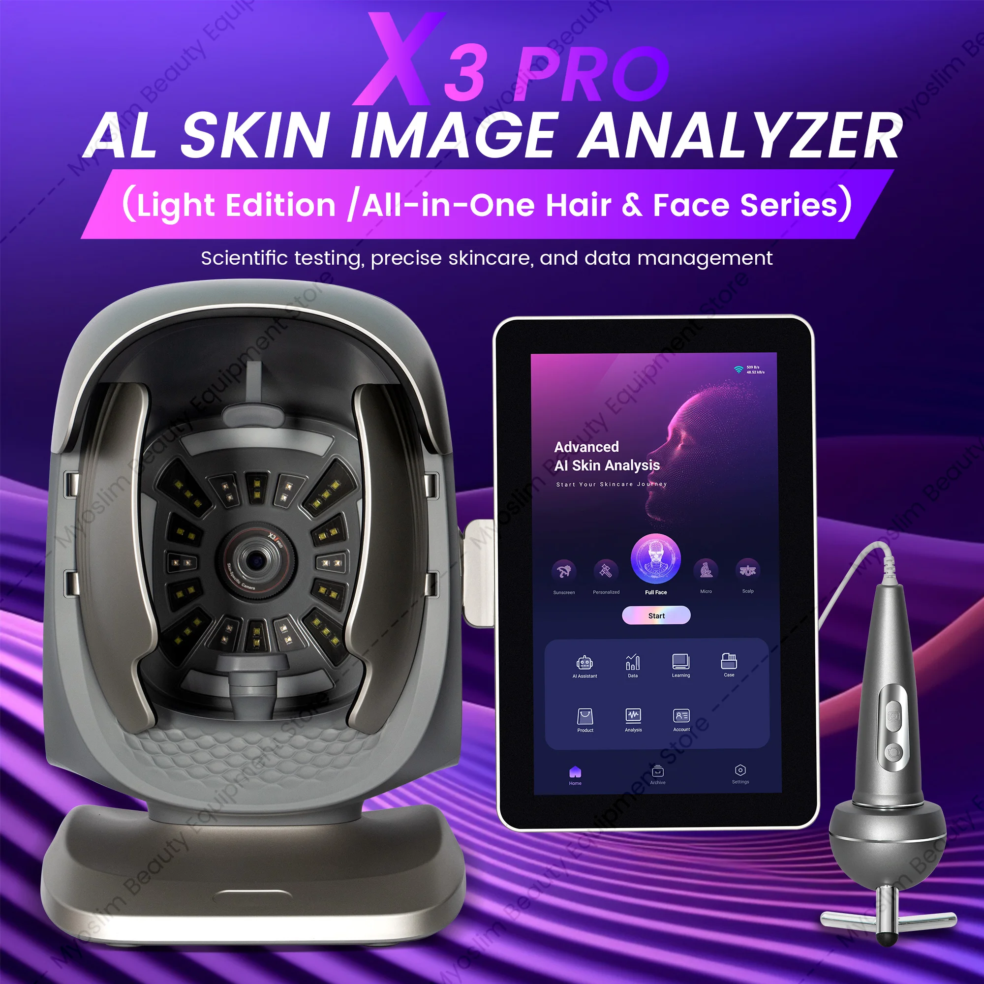 Hair Care Wella - The AI Skin Analyzer X3Pro Facial