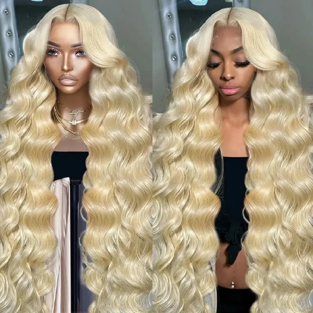 Lace Front Wig - 46 Inch HD Blonde 13x4 Lace
