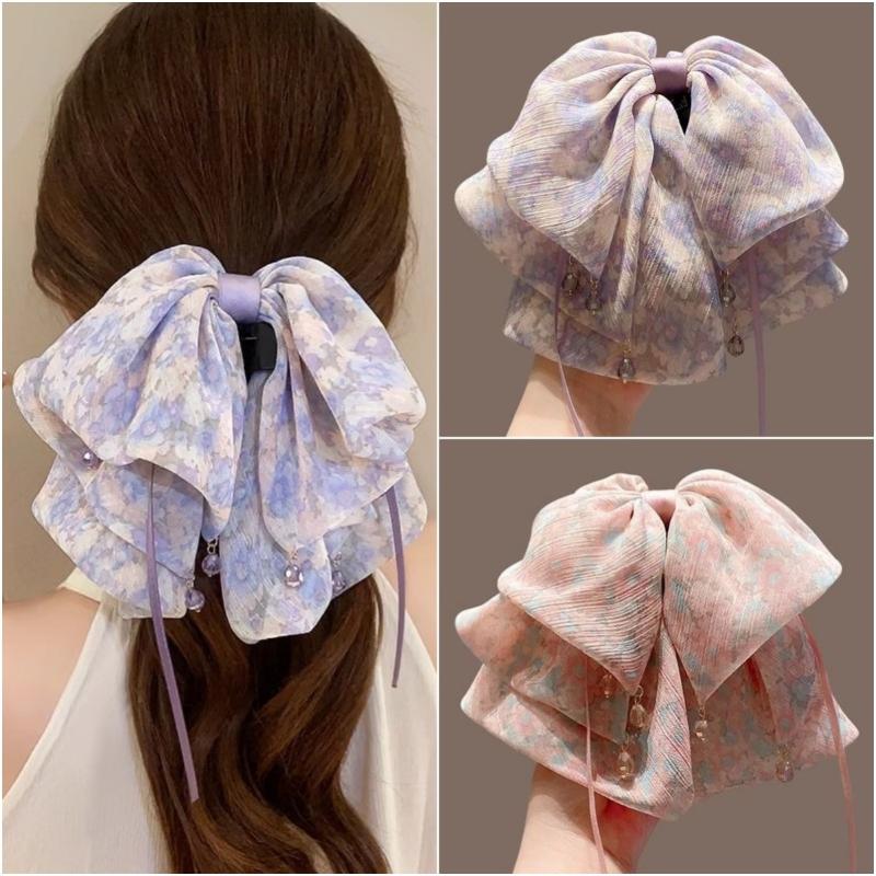 Z.Elegant Women Large Bow Hair - Hair Clip Claw Large recension och pris