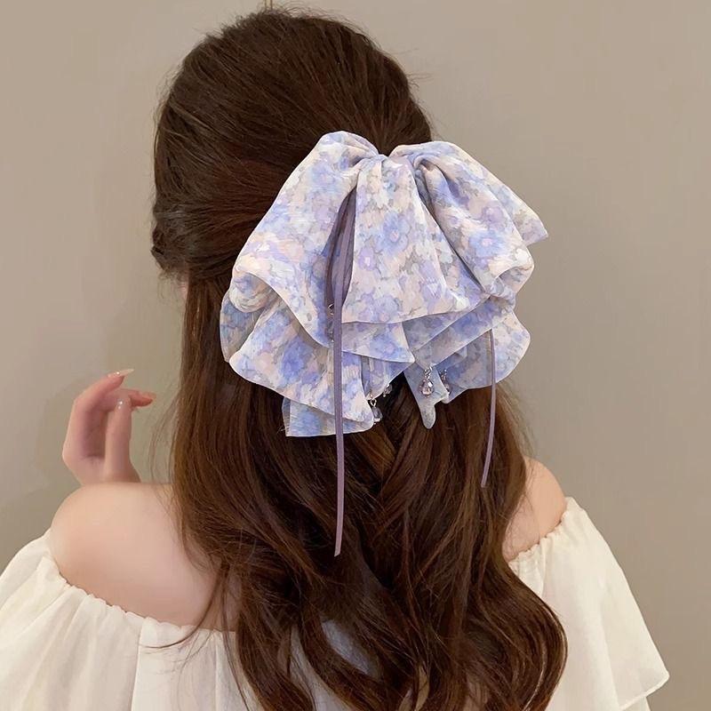 Z.Elegant Women Large Bow Hair - Hair Clip Claw Large recension och pris