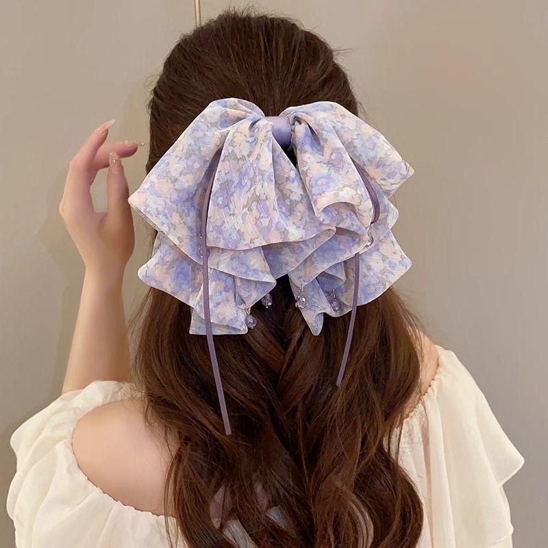 Z.Elegant Women Large Bow Hair - Hair Clip Claw Large recension och pris