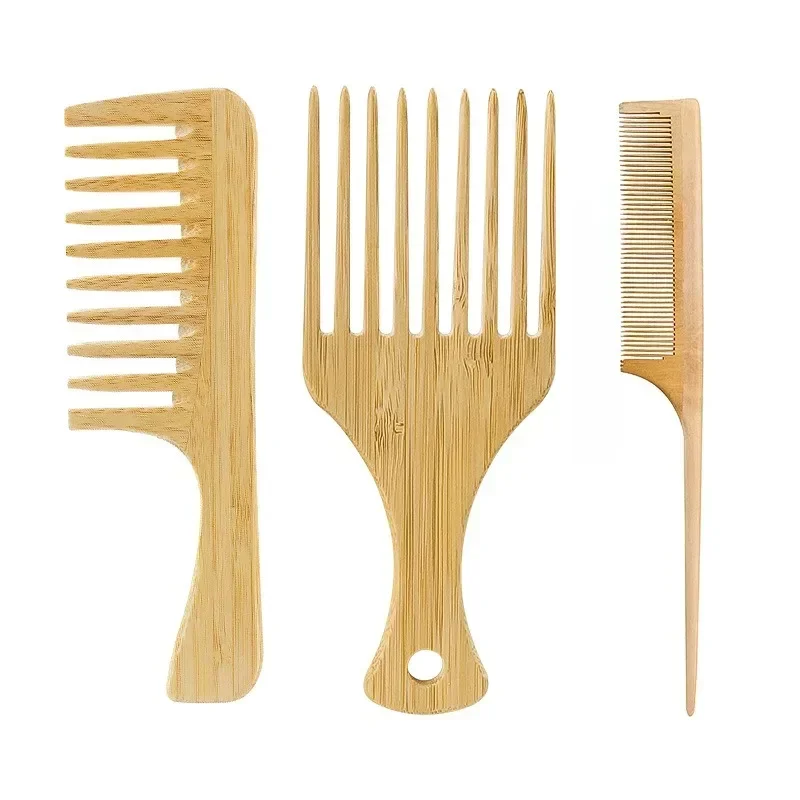 1Pcs Natural Bamboo Wooden Hai - Bamboo Hair Brush recension och pris