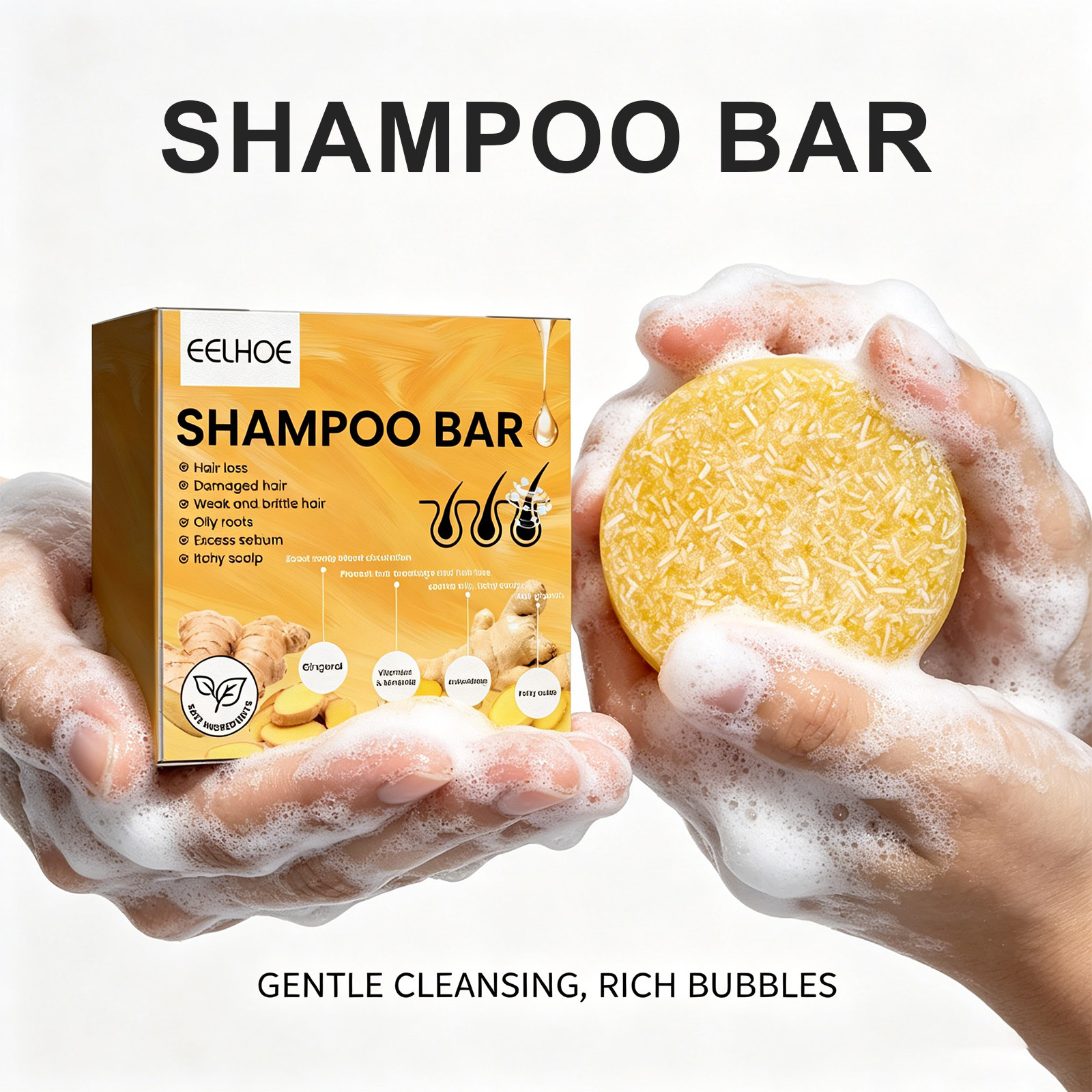 1Pcs Shampoo Bar Ginger Hair C - Hair Care Pantene recension och pris