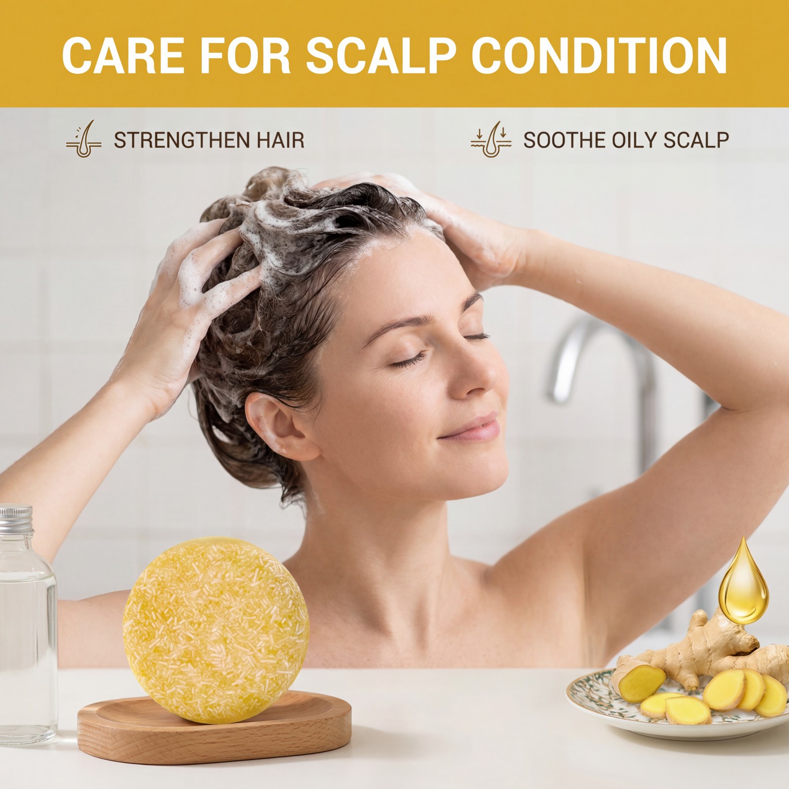 1Pcs Shampoo Bar Ginger Hair C - Hair Care Pantene recension och pris
