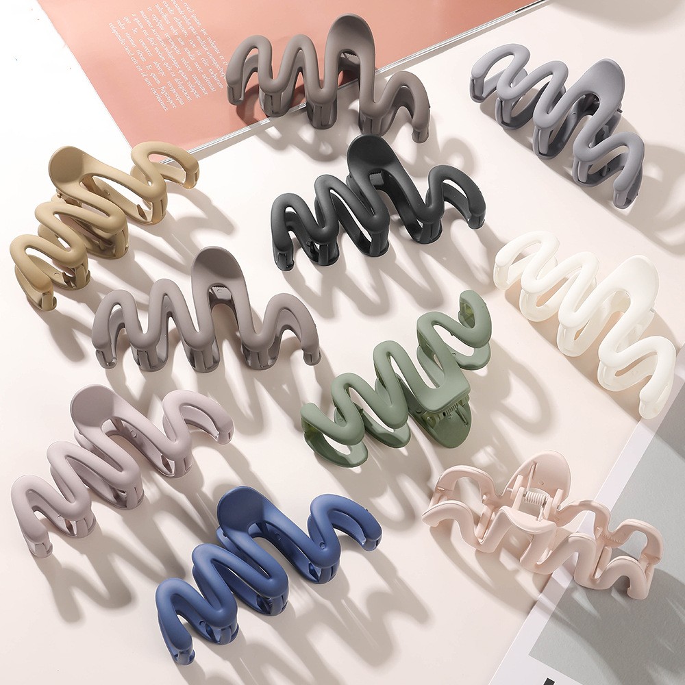 New Fashion Large Frosted Colo - Hair Clip Claw Large recension och pris