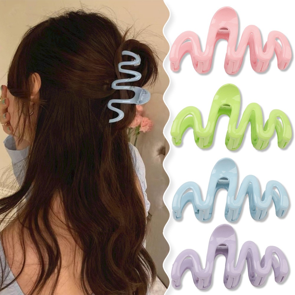 New Fashion Large Frosted Colo - Hair Clip Claw Large recension och pris