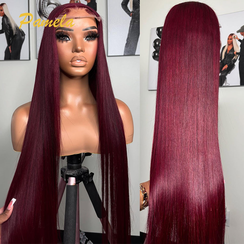 Super Double Drawn Burgundy Co - Lace Front Wig recension och pris