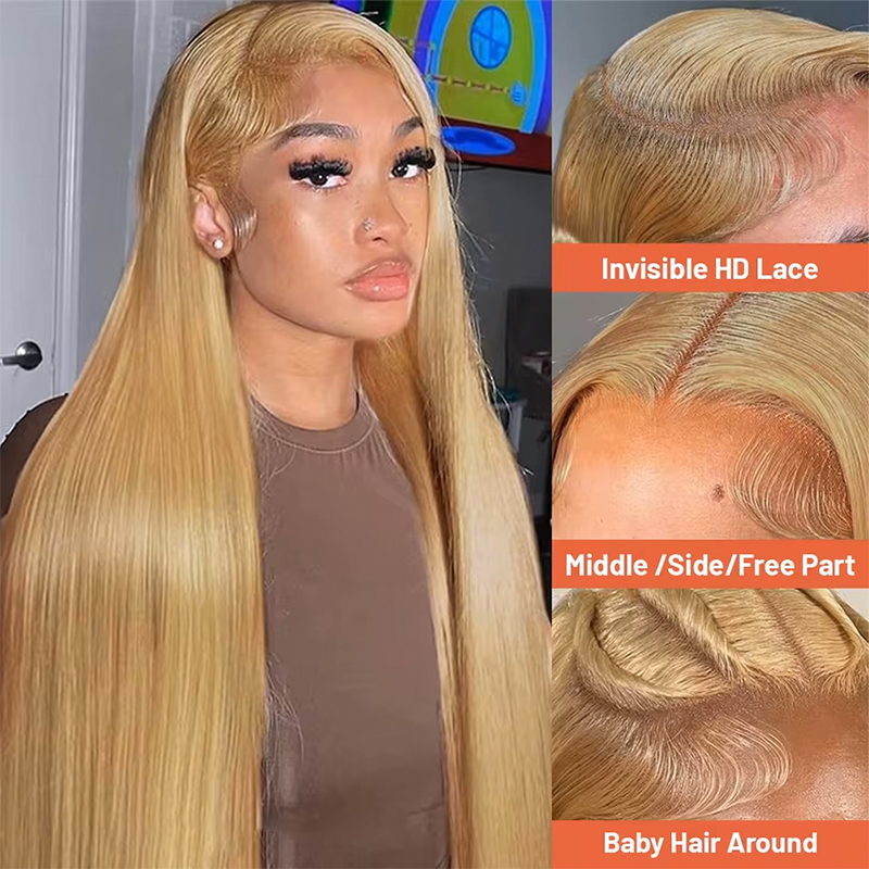 36 Inch 180-220% Density Strai - Lace Front Wig recension och pris
