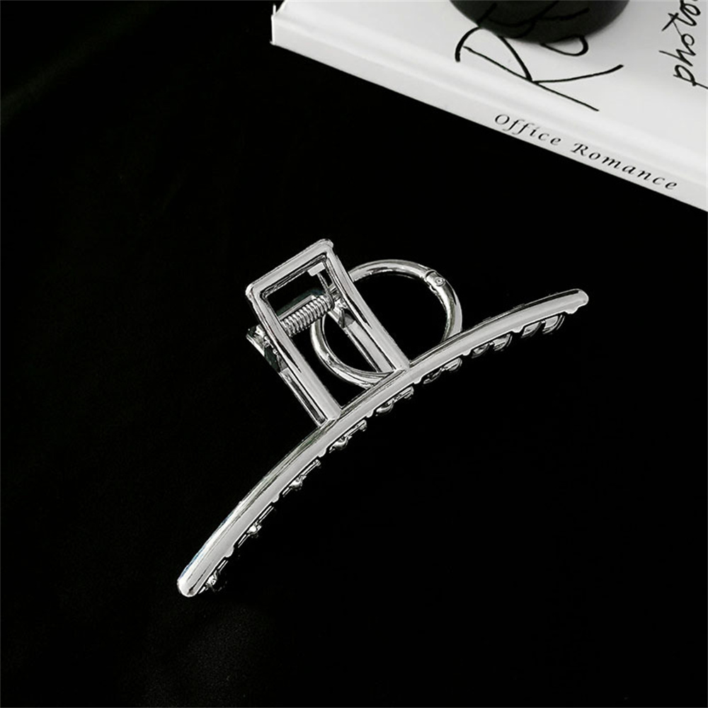 Silver Metal Large Hair Claw C - Hair Clip Claw Large recension och pris