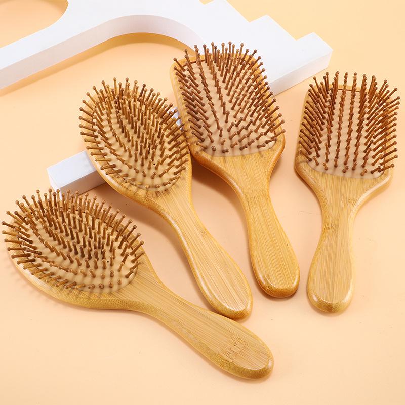 {MAX-66} Natural Bamboo Paddle - Bamboo Hair Brush recension och pris
