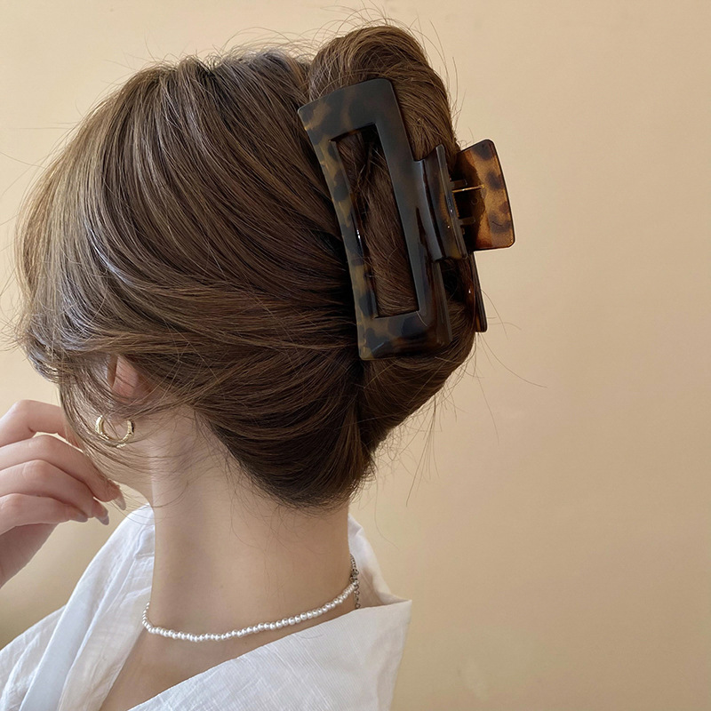 1/2/4 Pcs Leopard-print Large  - Hair Clip Claw Large recension och pris