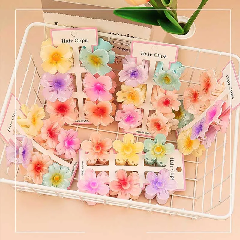 6Pcs Fashion Colorful Transpar - Hair Clip Claw Large recension och pris