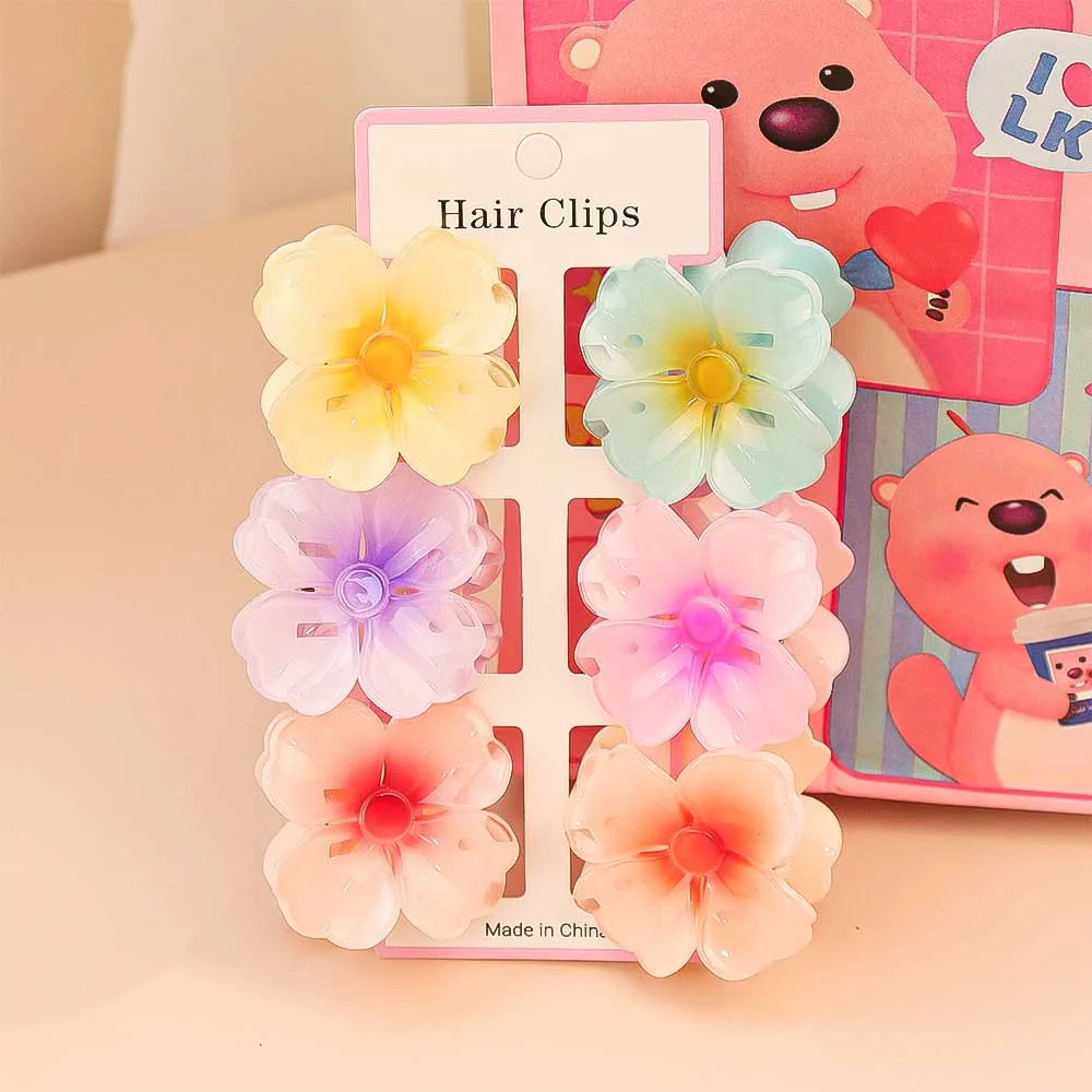 6Pcs Fashion Colorful Transpar - Hair Clip Claw Large recension och pris