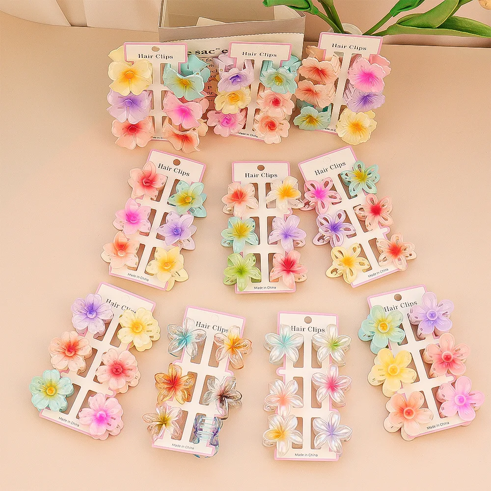 6Pcs Fashion Colorful Transpar - Hair Clip Claw Large recension och pris