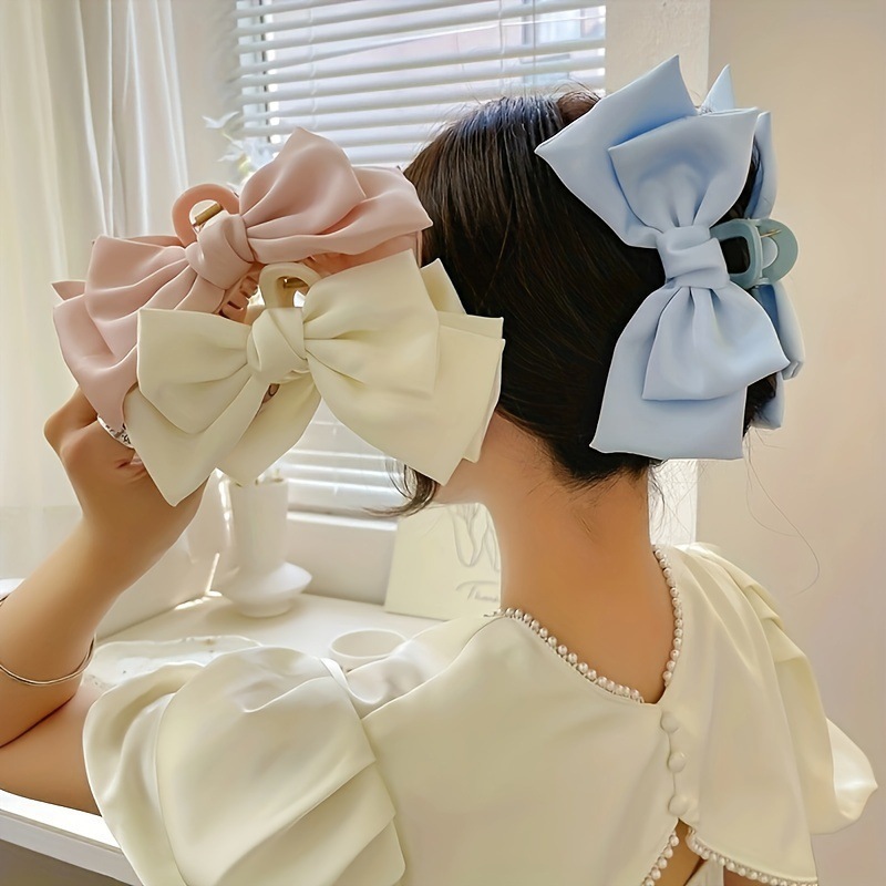 Bow Hair Claws Clip Large Shar - Hair Clip Claw Large recension och pris