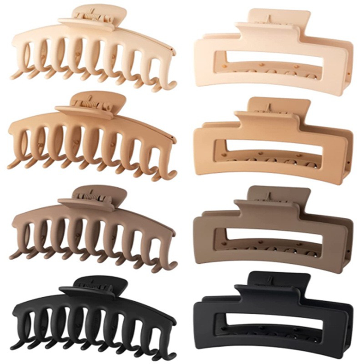 Black Hair Clips for Women - 8 - Hair Clip Claw Large recension och pris