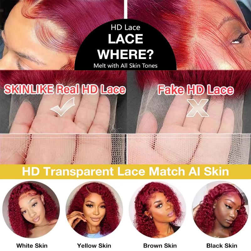 99j Deep Wave Lace Front Hair  - Lace Front Wig recension och pris