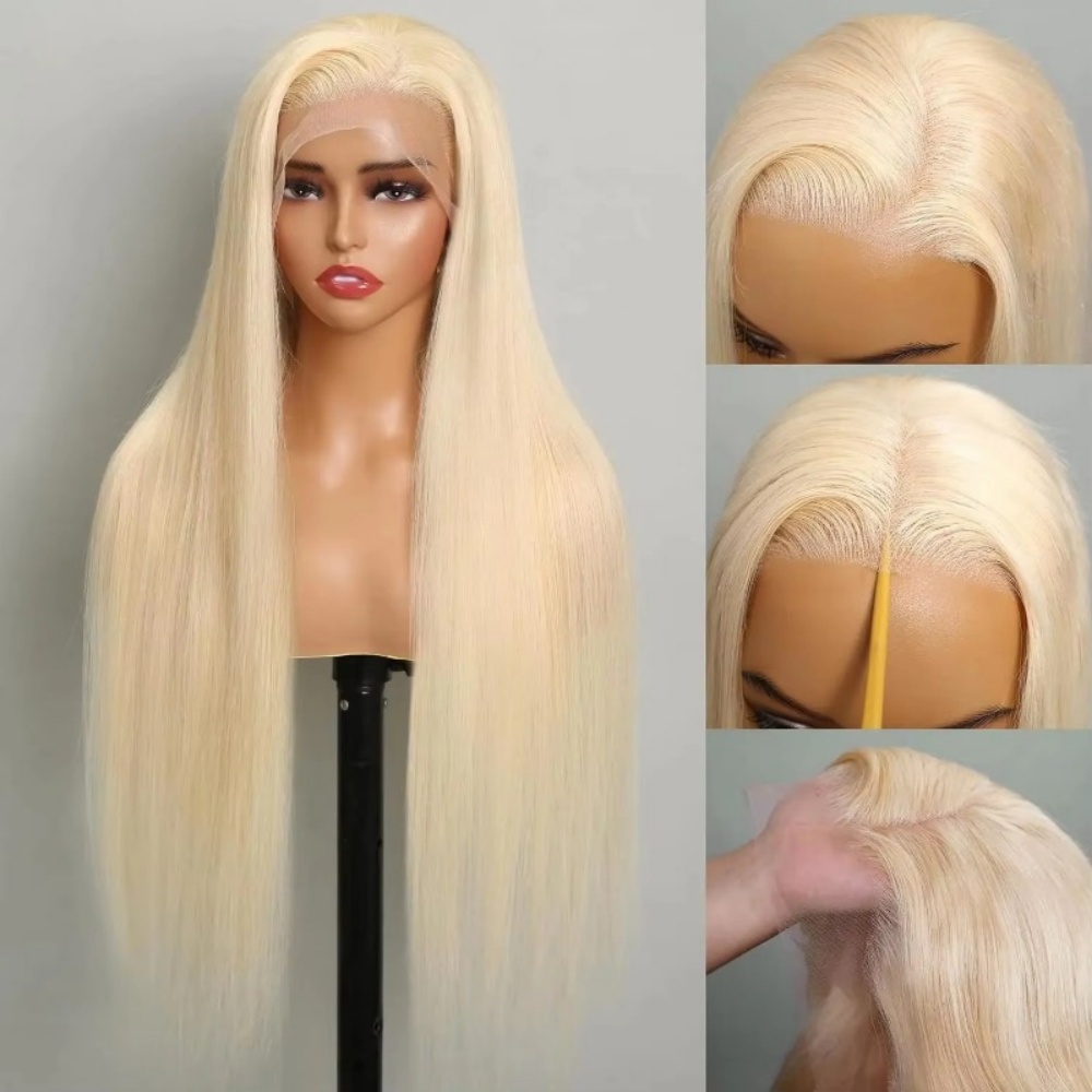 613 Blonde Human Hair Wig HD L - Lace Front Wig recension och pris