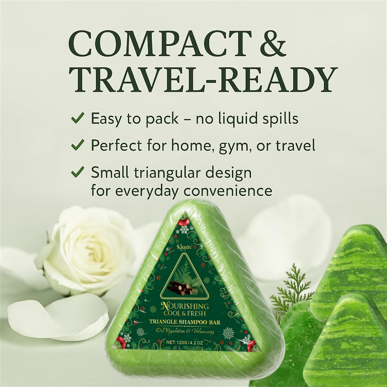 Green Triangle Soap Shampoo Ba - Hair Care Pantene recension och pris