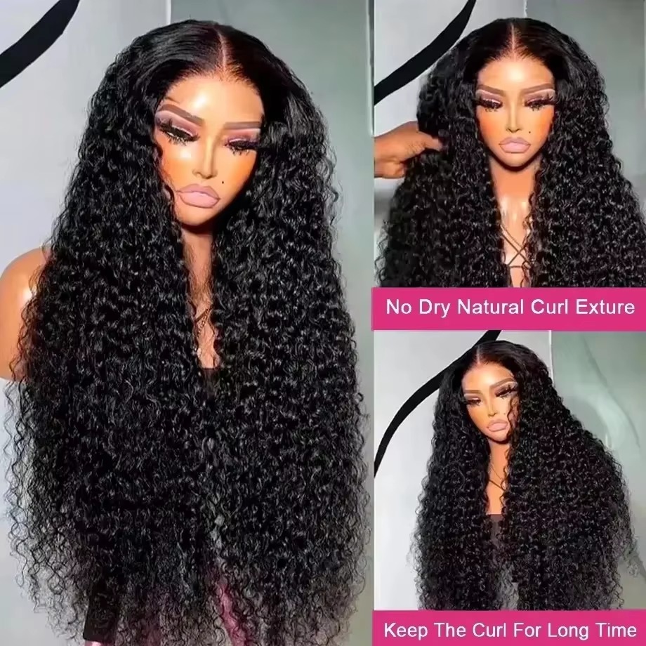 250 Density Deep Wave Wigs 13x - Lace Front Wig recension och pris