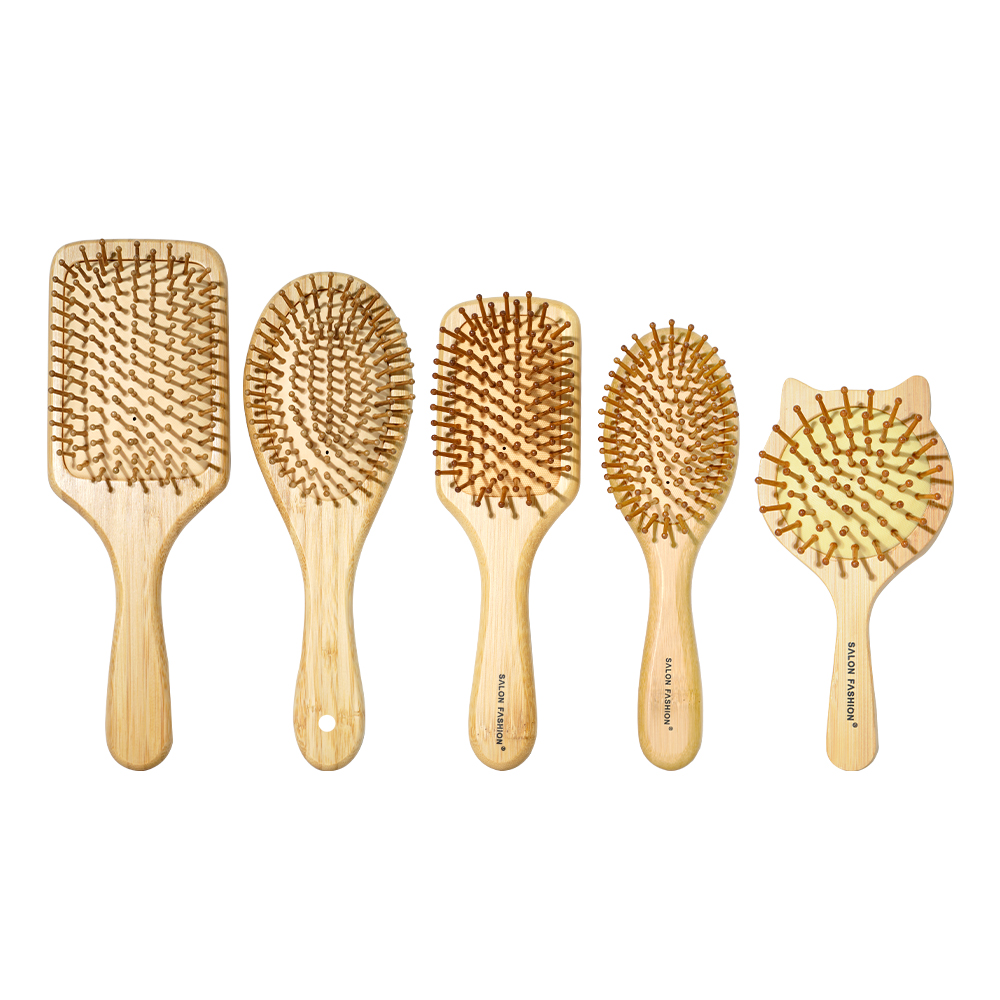 Cute Cat Wooden Comb Bamboo Ma - Bamboo Hair Brush recension och pris