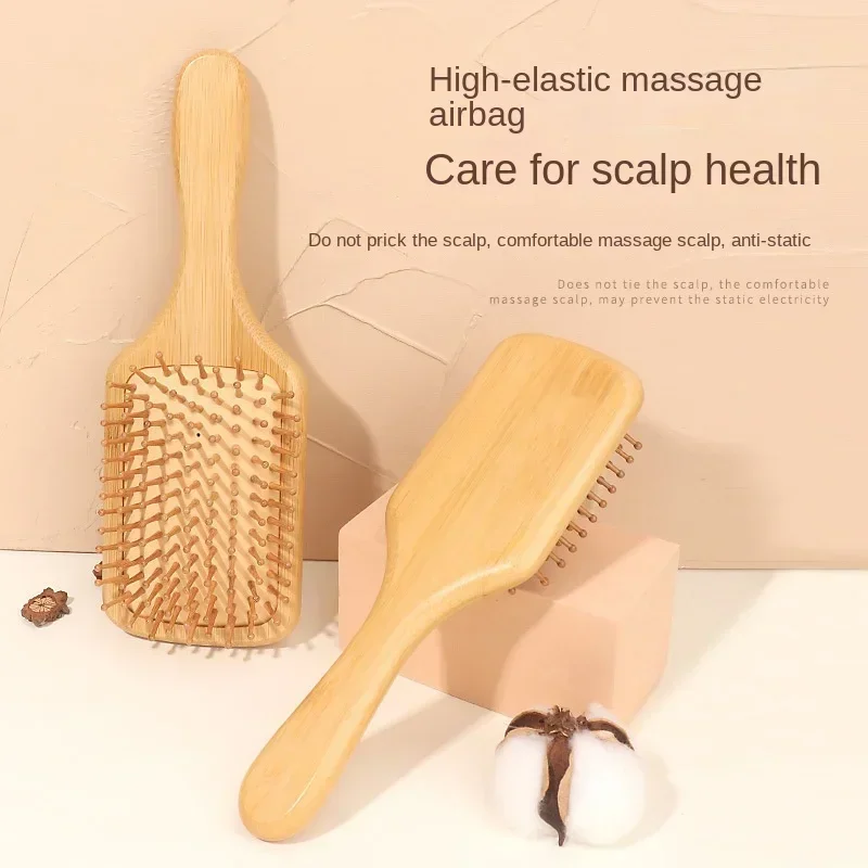 Premium Wooden Bamboo Scalp Ma - Bamboo Hair Brush recension och pris