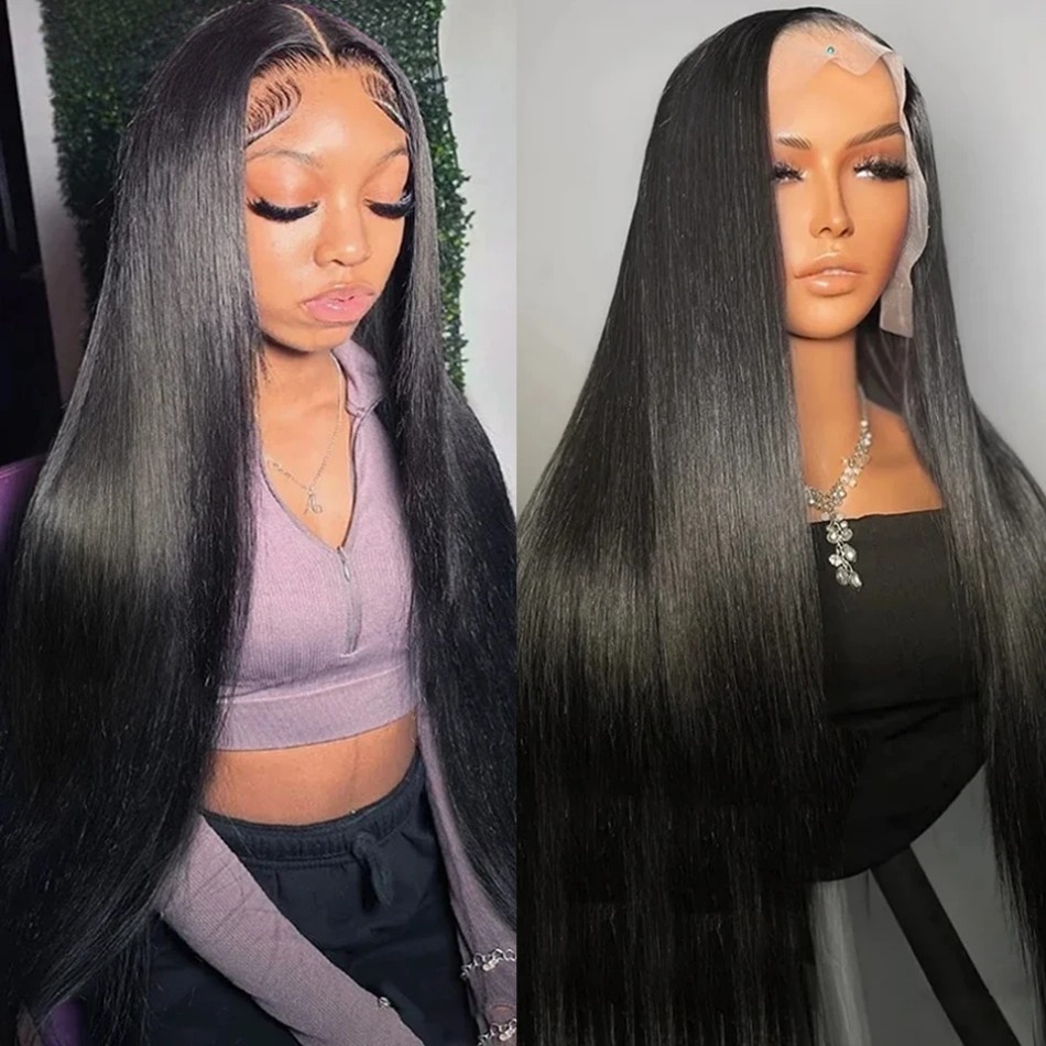 Glueless Bone Straight Human H - Lace Front Wig recension och pris