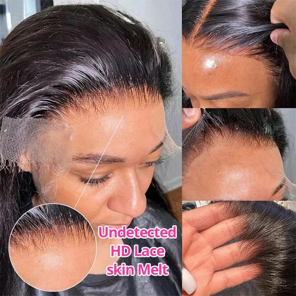 Glueless Bone Straight Human H - Lace Front Wig recension och pris