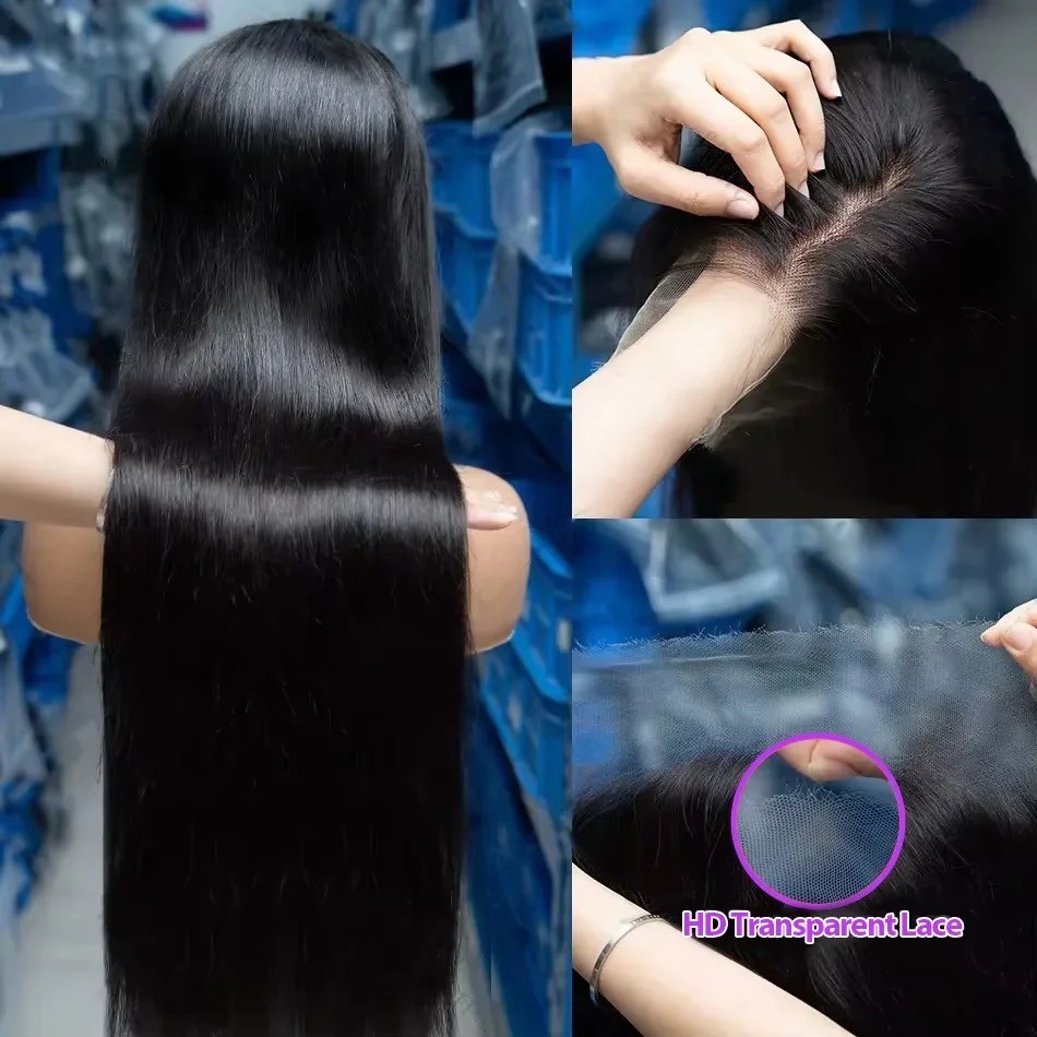 Glueless Bone Straight Human H - Lace Front Wig recension och pris