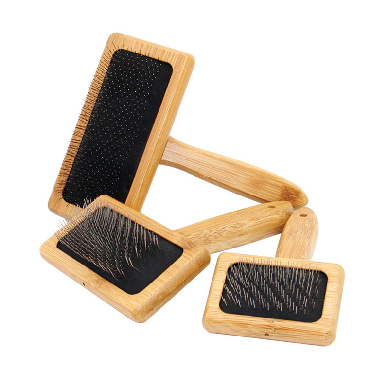 Pet Dog Brush Bamboo Comb Shed - Bamboo Hair Brush recension och pris