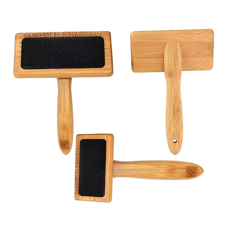 Pet Dog Brush Bamboo Comb Shed - Bamboo Hair Brush recension och pris